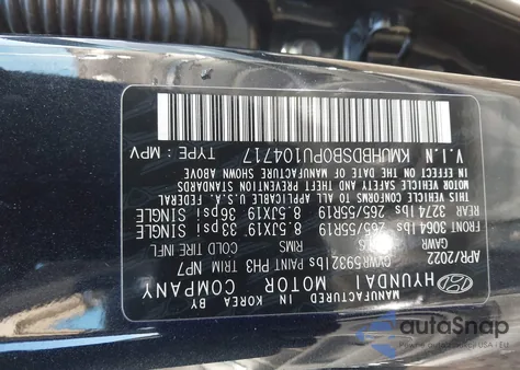 2023 Genesis Gv80 2.5T Awd from USA, damaged, VIN KMUHBDSB0PU104717